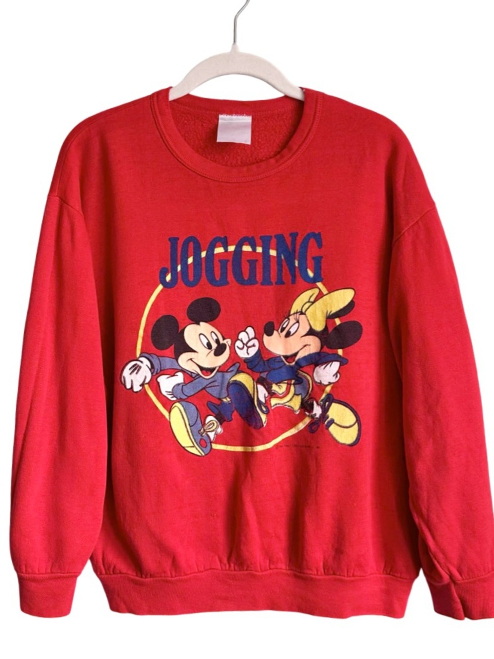 Vintage Disney Jogging Mickey Minnie Sweatshirt Med. Rare Allison MFG Collection